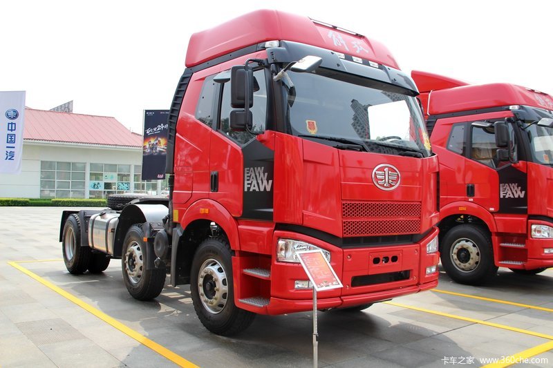 【图】一汽解放 j6p重卡 2013款 390马力 6x2平顶牵引车(ca4250p66k24