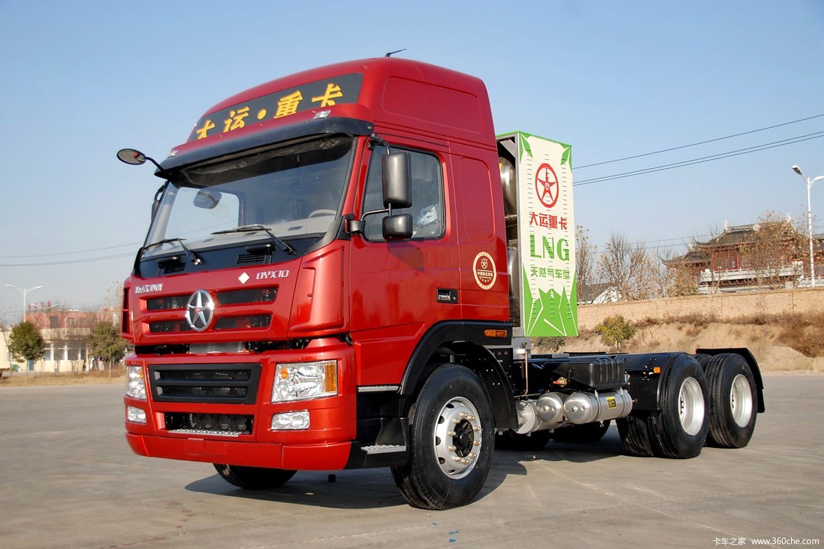 大运 新N8E重卡 380马力 6X4 LNG牵引车(MAN后桥)