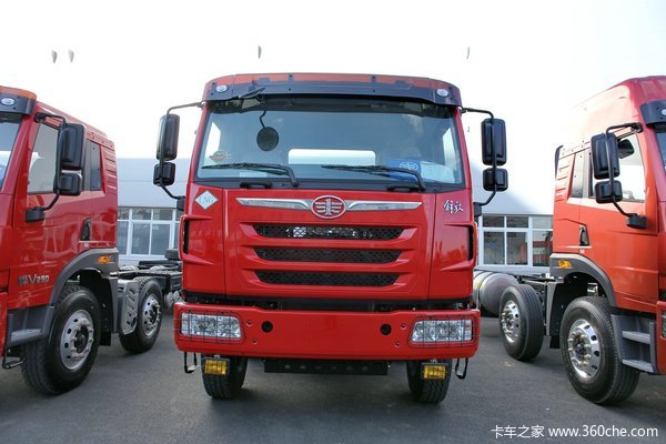 青岛解放 天V重卡 400马力 8X4 8.2米LNG自卸车(CA3310P2K2L5T4NE5A80)