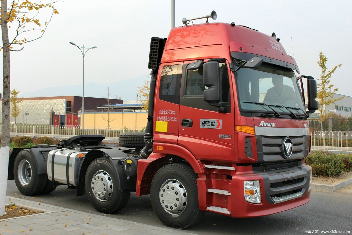 【图】福田 欧曼etx 6系重卡 超能版 380马力 6x2牵引车(bj4253snfkb