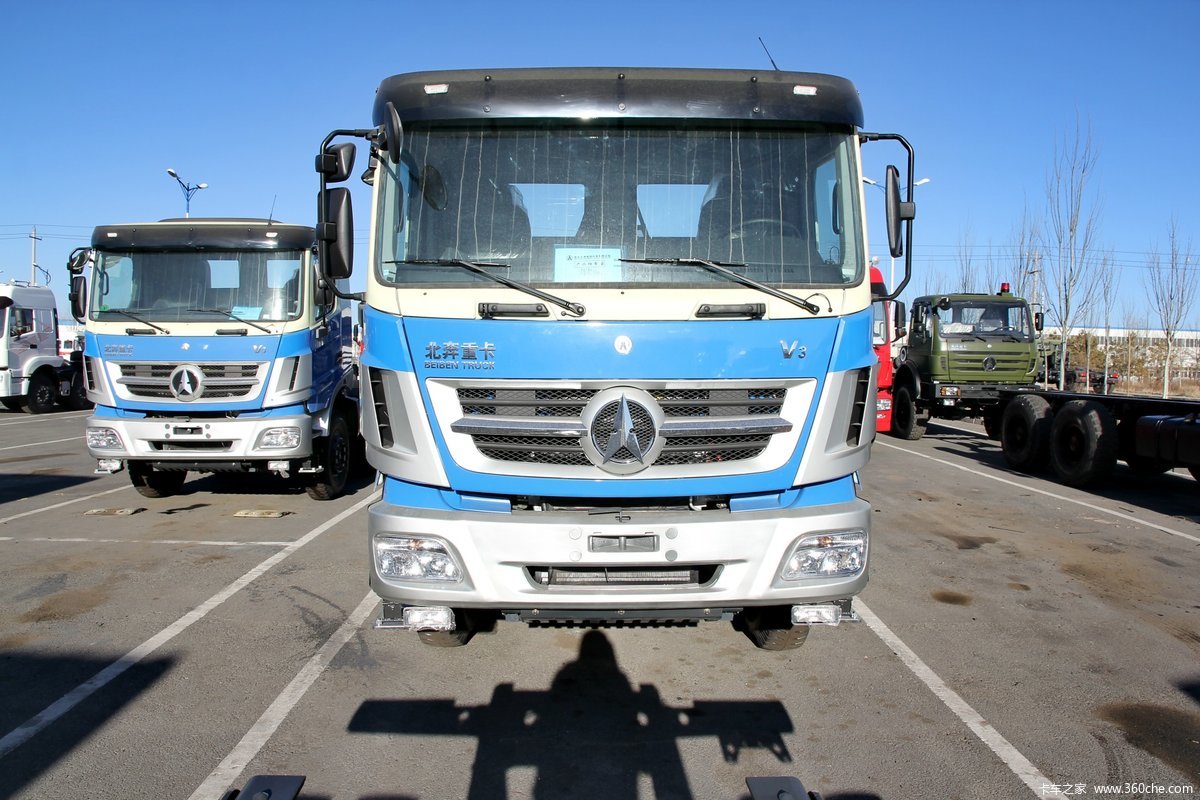 【图】北奔 v3重卡 336马力 8x4自卸车底盘(国五)(nd1310dd5j7z00)