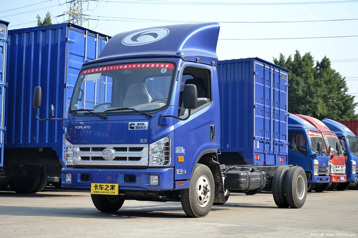 【图】时代汽车 康瑞h2 117马力 3360轴距单排轻卡底盘(bj1043v8jea