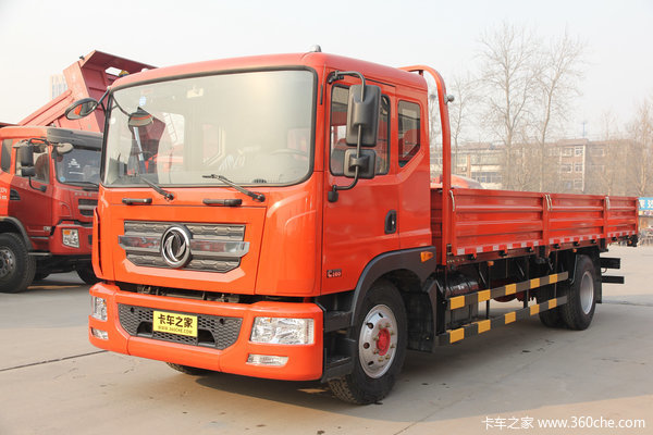 东风 多利卡D9中卡 170马力 4X2 6.2米排半栏板载货车(EQ1160L9BDF)