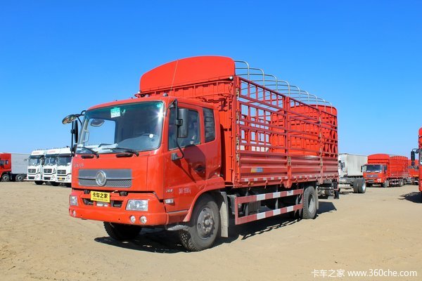 东风商用车 天锦中卡 160马力 4X2 6.75米仓栅式载货车(DFL5140CCYBX18A)