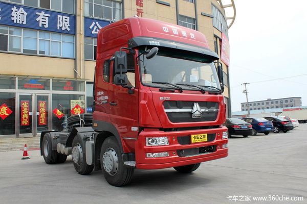 中国重汽 斯太尔DM5G重卡 轻量化版 340马力 6X2牵引车(高顶)(ZZ4253N27C1E1N)
