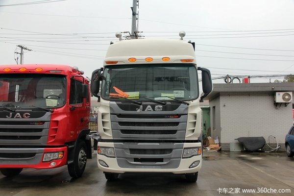 江淮 格尔发KX重卡 290马力 8X4 9.5米排半厢式载货车(锡柴)(HFC5311XXYP2K4H45F)