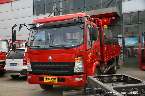 中国重汽HOWO 悍将 140马力 5.8米排半栏板载货车(ZZ1107G4515D1)
