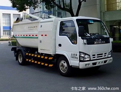 庆铃 五十铃KV100 130马力 压缩式垃圾车(中联牌)