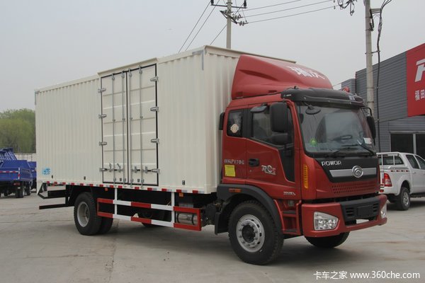 福田 瑞沃Q5 168马力 4X2 5.8米排半厢式载货车(BJ5185XXY-FC)