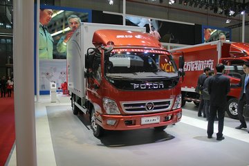福田 奥铃CTX中卡 170马力 4X2 6.75米排半厢式载货车(BJ5149XXY-F3)