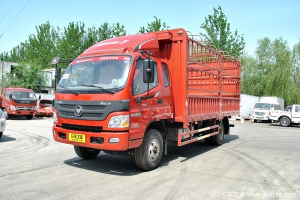 福田 欧马可3系 156马力 5.75米排半仓栅式载货车(BJ5109CCY-A1)