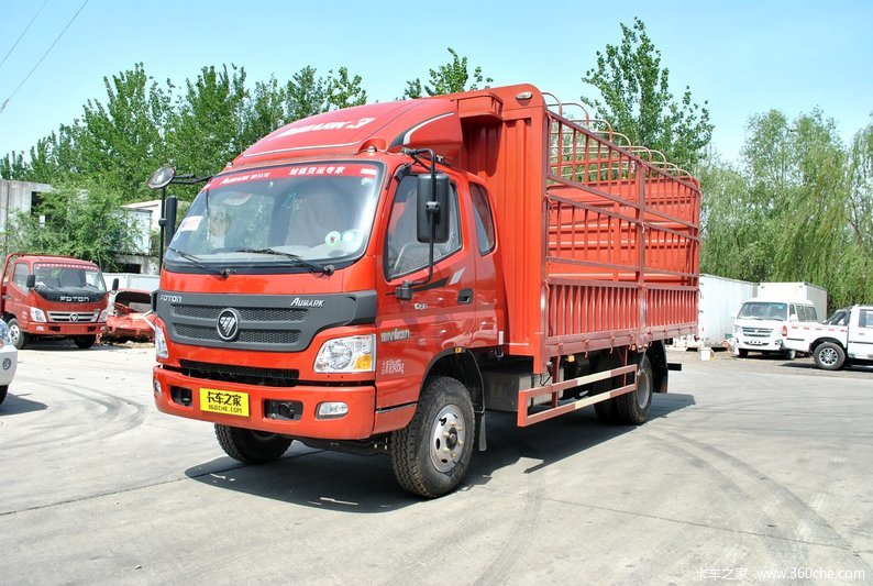 卡车图片>福田欧马可>欧马可3系>福田欧马可3156马力仓栅式轻卡(bj