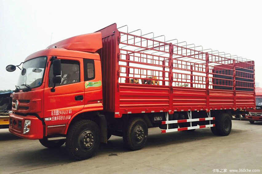 东风特商 重卡 245马力 6X2 9.6米仓栅式载货车