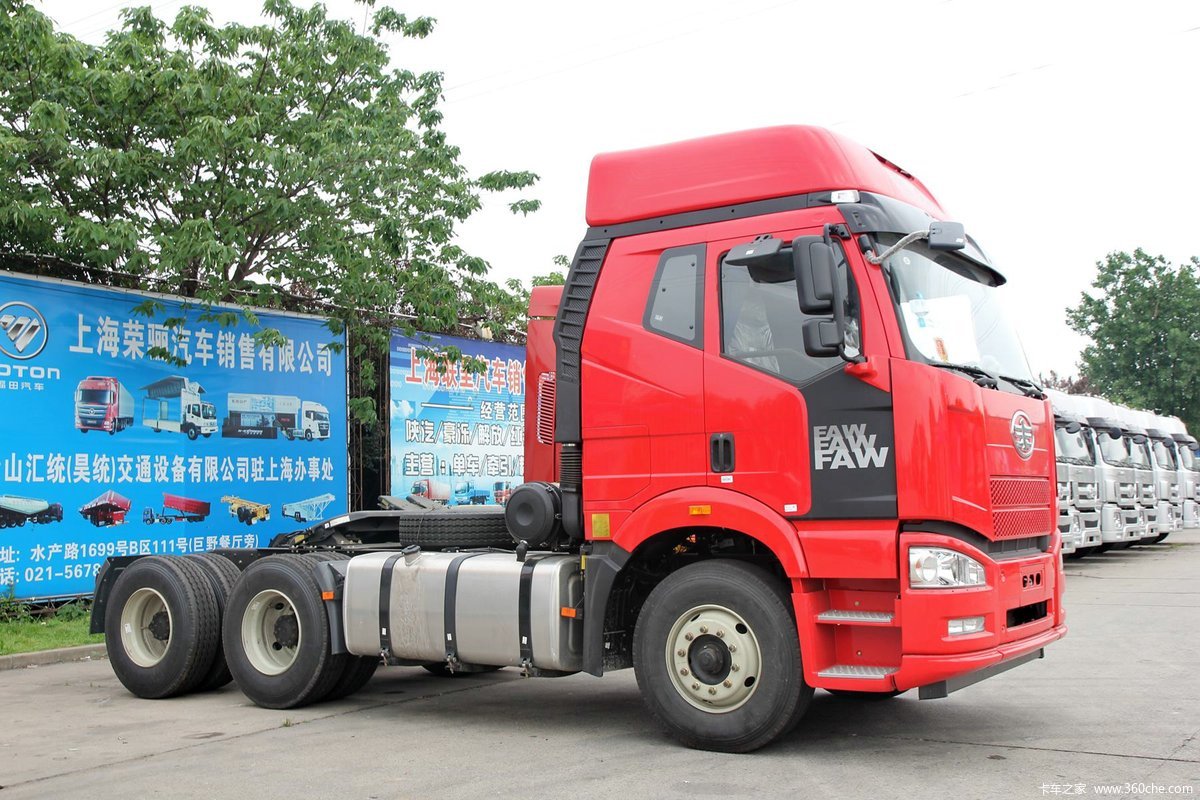 【图】一汽解放 j6p重卡 420马力 6x4自动挡牵引车(amt手自一体)(ca