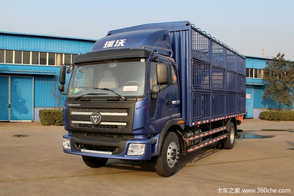 福田 瑞沃中卡 168马力 4X2 6.7米仓栅式载货车(BJ5146CCY-1)
