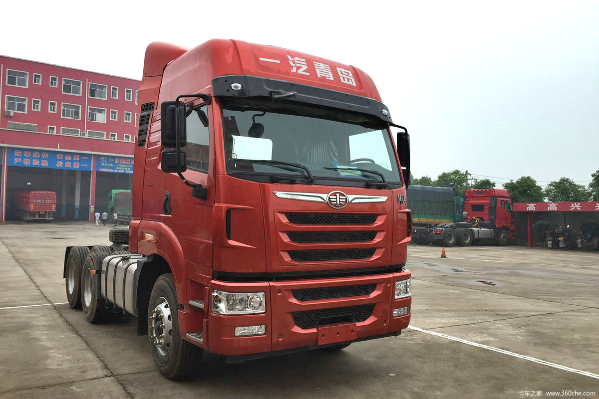 【图】青岛解放 天v重卡 430马力 6x4牵引车(ca4259p2k15t1e4a80)