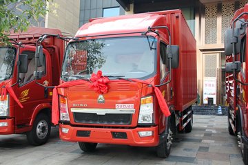 中国重汽HOWO 悍将 170马力 5.5米单排厢式载货车(ZZ5147XXYG421CE1)