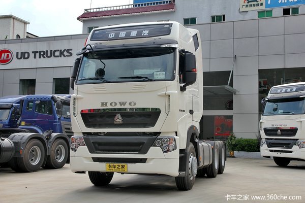 中国重汽 HOWO T7H重卡 400马力 6X2牵引车(高顶)(ZZ4257V25CHD1B)