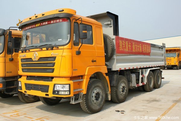 陕汽 德龙F3000重卡 336马力 8X4 9.3米栏板载货车(轻量化版)(SX1315NT456)