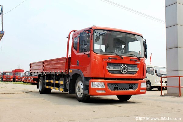 东风 多利卡D9中卡 170马力 4X2 6.8米排半栏板载货车(速比4.33)(EQ1141L9BDG)