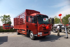 青岛解放 龙V中卡 164马力 4X2 6.75米仓栅式载货车(一汽6挡)(CA1168PK2L2E4A80)