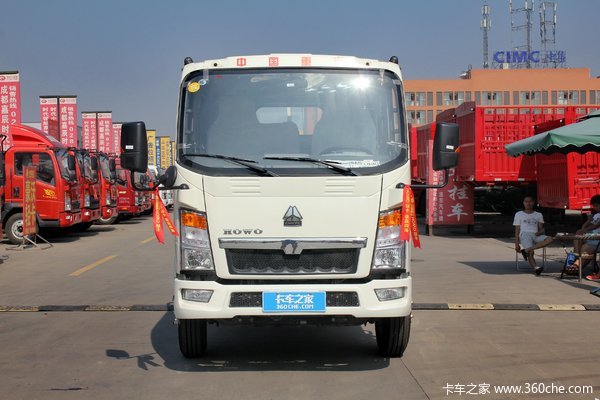 中国重汽HOWO 悍将 109马力 3.8米排半栏板轻卡(ZZ1047D3414D145)