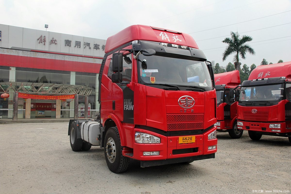 【图】一汽解放 j6m重卡 350马力 4x2牵引车(ca4180p63k2ae4)_实拍