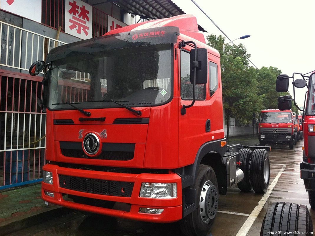 【图】东风创普 重卡 350马力 4x2平顶牵引车(eq4180wz4d)_实拍图片