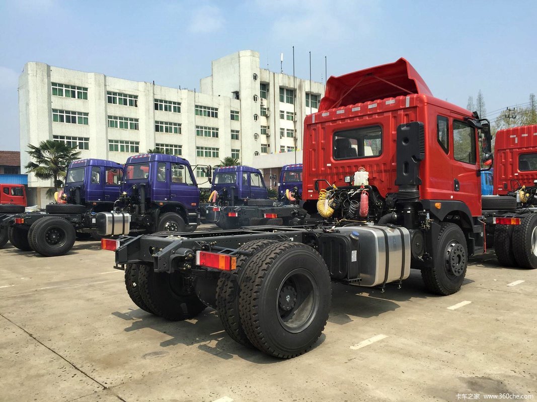 【图】东风创普 重卡 350马力 4x2平顶牵引车(eq4180wz4d)_实拍图片