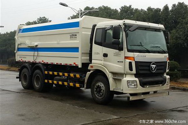 福田 欧曼ETX 6系 336马力 6X4 LNG垃圾车(BJ5253ZXX-AA)