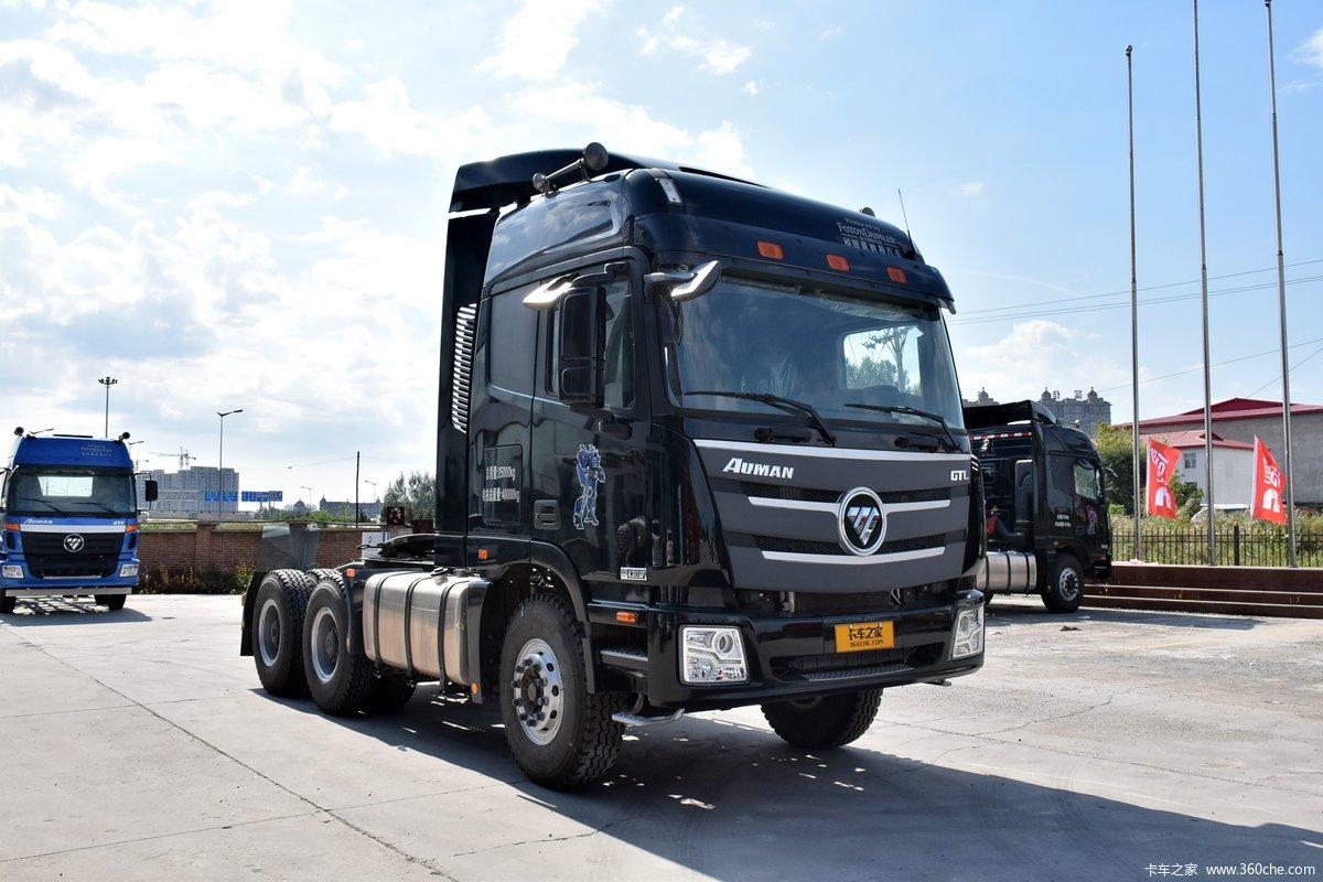 【图】福田 欧曼gtl 9系重卡 超能版 430马力 6x4牵引车(bj4259snfkb