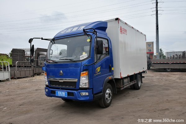 中国重汽HOWO 悍将 129马力 4.15米单排厢式轻卡(ZZ5047XXYF3315E145)