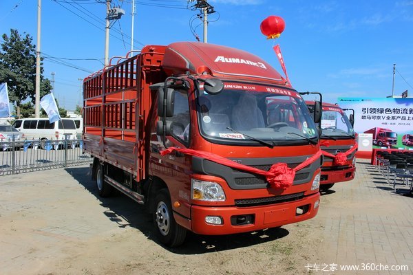 福田 欧马可3系 154马力 4.23米单排仓栅式载货车(BJ5089CCY-A2)
