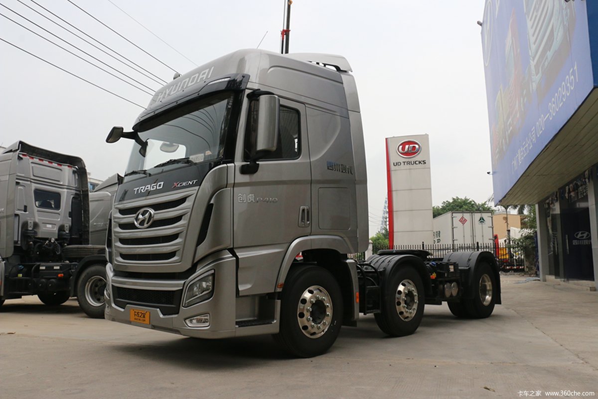 【图】四川现代 创虎xcientp410重卡 轻量化版 410马力 6x2牵引车(chm