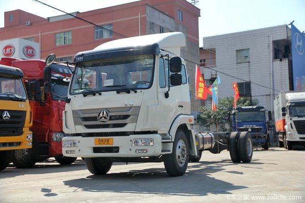 中国重汽 豪瀚J5G中卡 180马力 4X2载货车底盘(ZZ5165XXYG5613E1B)