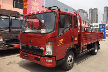 中国重汽HOWO 悍将 轻量化版 95马力 3.3米排半栏板轻卡(ZZ1047C2813E145)