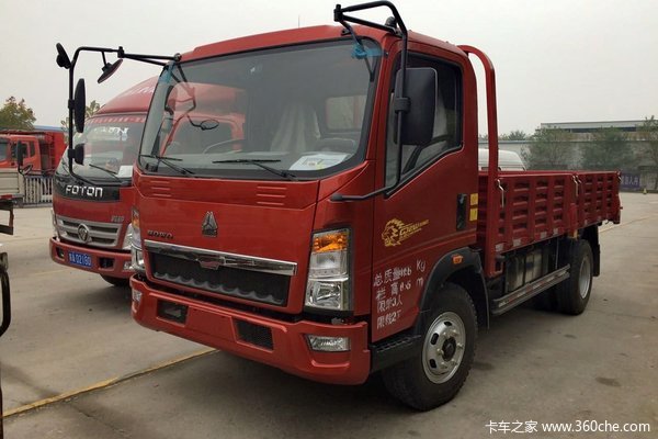 中国重汽HOWO 悍将 115马力 4.2米自卸车(ZZ1047D3415D145)