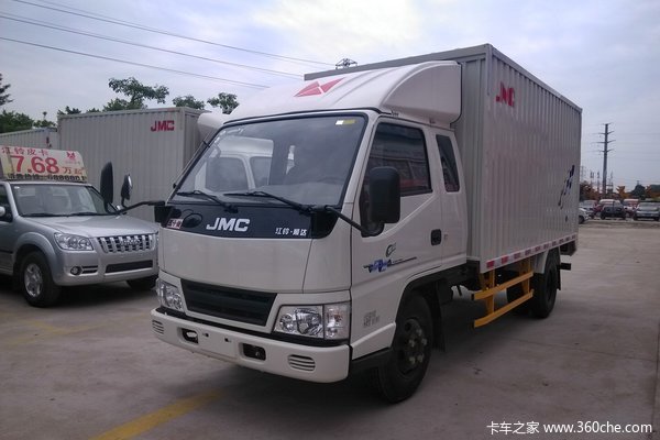 江铃 新顺达 109马力 3.8米排半厢式轻卡(加大货柜)(JX5044XXYXPGC2)