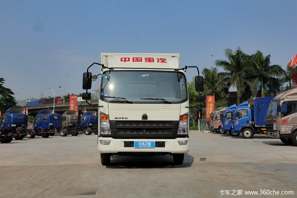 中国重汽HOWO 统帅 154马力 4.85米排半厢式载货车(ZZ5087XXYG381CE183)