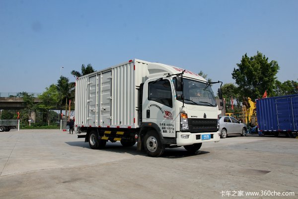 中国重汽HOWO 统帅 154马力 5.15米单排厢式载货车(ZZ5087XXYG381CE183)