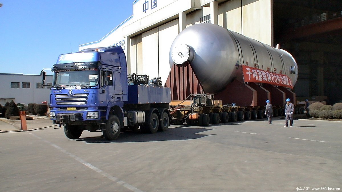 【图】陕汽康明斯 德龙f3000 600马力 6x6 大件牵引车(sx4300)_实拍