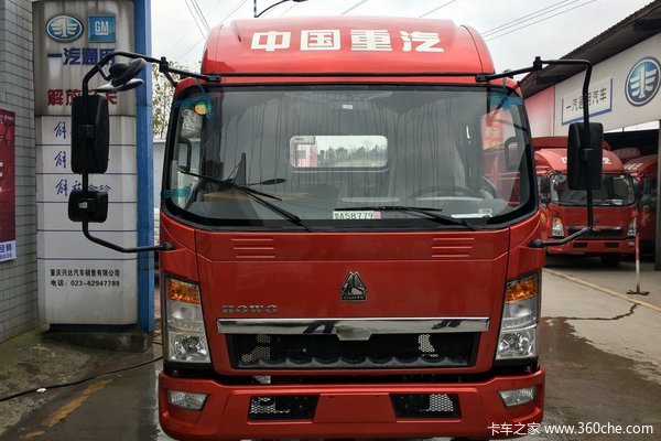 中国重汽HOWO 悍将 115马力 3800轴距载货车底盘(ZZ1107D3815D1)