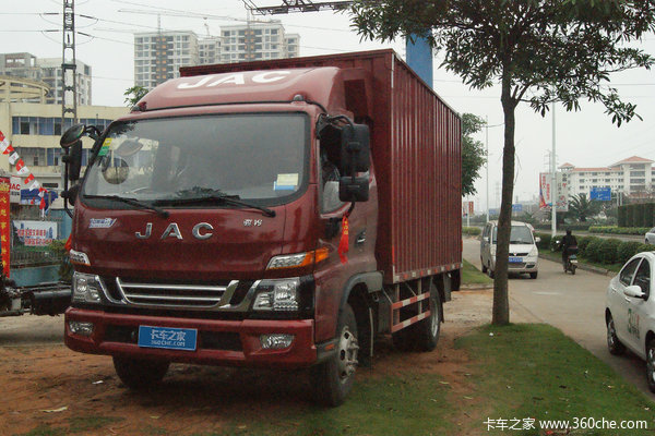 江淮 骏铃V6 141马力 4.15米单排厢式轻卡(HFC5043XXYP91K6C2)