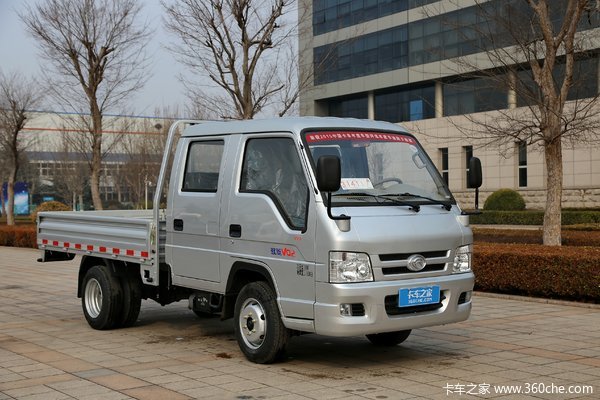 福田时代 驭菱VQ2 1.5L 112马力 汽油/CNG 2.71米双排栏板微卡(后双胎)(BJ1032V5AL5-N5)