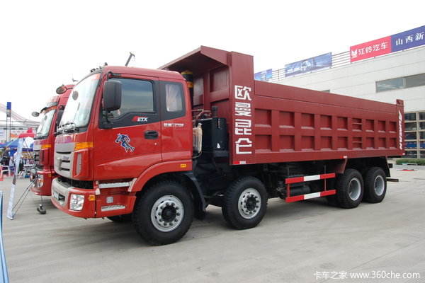 福田 欧曼ETX 6系重卡 300马力 8X4 6.5米自卸车(459后桥)(BJ3313DNPKC-AR)