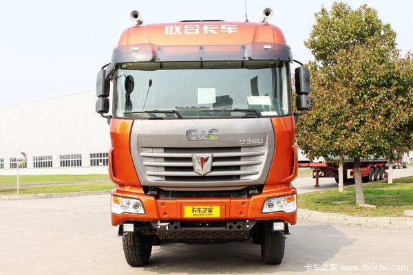 联合卡车 U390 390马力 8X4平板自卸车(QCC3312D656P)