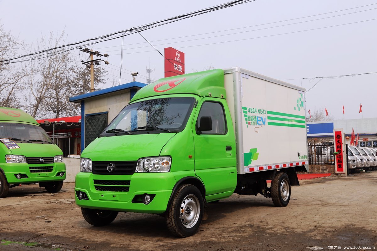 78米单排厢式微卡(纯电动)(kmc5022xxyev29d)_实拍图片_382922_卡车之