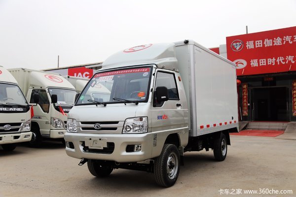 福田时代 驭菱VQ1 1.1L 60马力 汽油 3.03米单排厢式微卡(长轴)(BJ5030XXY-F3)