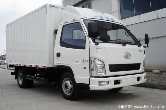 一汽红塔 解放霸铃 95马力 4.3米单排厢式轻卡(ca5040xxyk2l3e4-1)