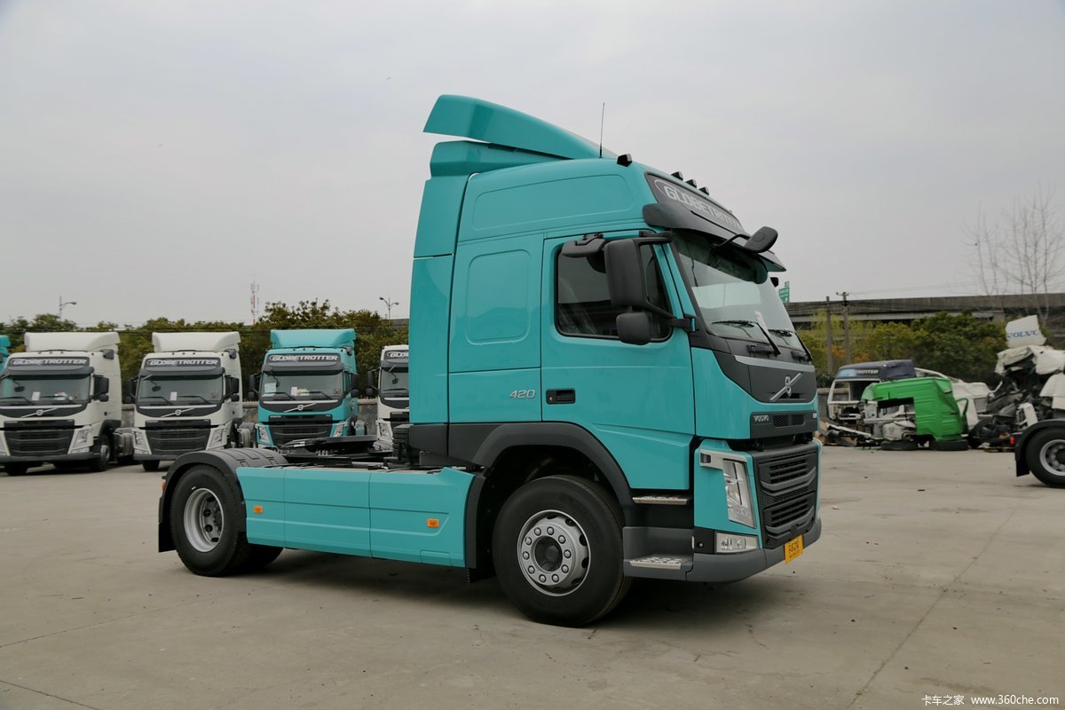 【图】沃尔沃 新fm重卡 420马力 4x2牵引车(欧五)_实拍图片_385037